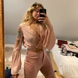 Boho flare hands blouse